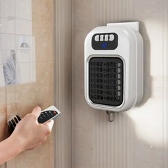壁コンセントヒーター 110V リモコン・タイマー付の画像