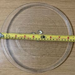 ハイアール 電子レンジ用の丸皿 透明 ターンテーブル 爪有 約26cm　の画像