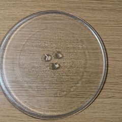 ハイアール 電子レンジ用の丸皿 透明 ターンテーブル 爪有 約26cm　の画像
