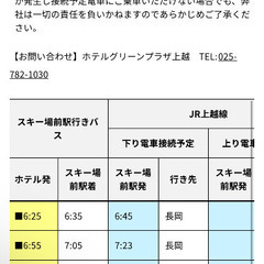 上越国際スキー場リフト券1枚の画像