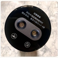 ꒰未使用꒱アロマ対応 車内 部屋 小型加湿器 スリムタイプ黒 乾燥 ウイルス対策の画像