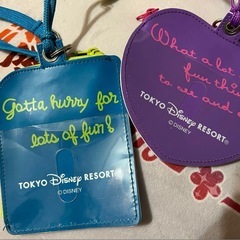 ディズニー ドナルド デイジー コインケース＆パスケースの画像