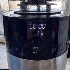 シロカ　コーン式全自動コーヒーメーカー　SC-C112の画像
