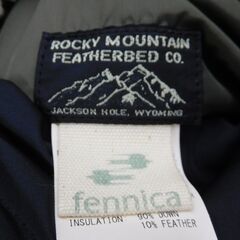 Rocky Mountain feather bed Fennica キルティングダウンジャケット ブラック 日本製 size:34の画像
