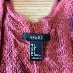 FOREVER 21 テラコッタ カーディガン Sサイズの画像