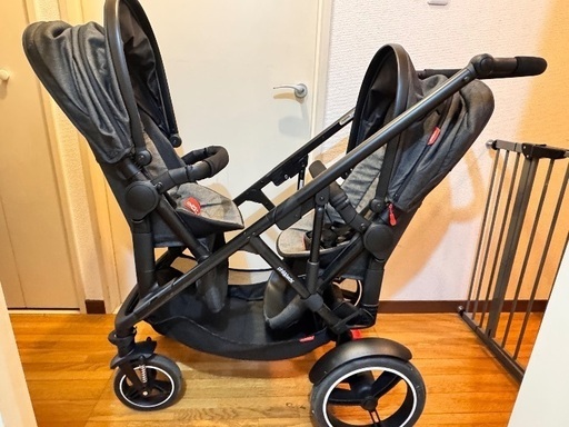 タイムセール中　phil\u0026teds 2人乗りベビーカー Voyager v6