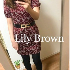 ☆Lily Brown☆リリーブラウン　ミニワンピースの画像