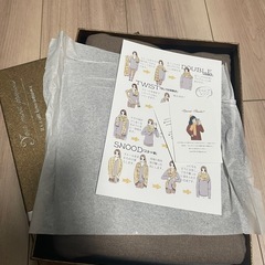 フリンジ付きマフラー ギフトボックス入りの画像