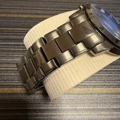 【美品】FOSSIL フォッシル メンズ腕時計 クロノグラフ ガンメタ×ネイビーの画像