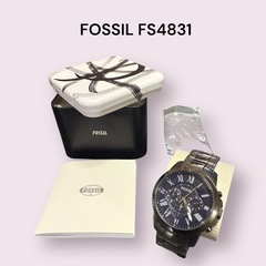 【美品】FOSSIL フォッシル メンズ腕時計 クロノグラフ ガ...