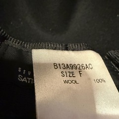 BACKS レディース ウールハット 黒 サイズフリー バックスの画像