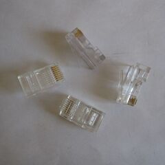 RJ45モジュラープラグ 4個