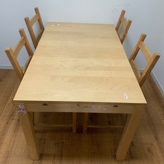 【受渡予定者決定】IKEA 伸縮　ダイニングテーブル