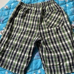 🟢チェック柄ハーフパンツ120の画像