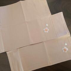 【新品未使用】桜刺繍付きティーマット2枚セット
