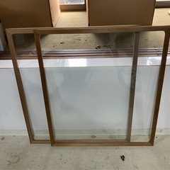 引取り限定☆ガラス　建具　2枚セット☆の画像