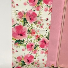📱新品・未使用・箱入り‼️iPhone12／12Pro用　手帳型ケース　ピンク　花柄📱　の画像
