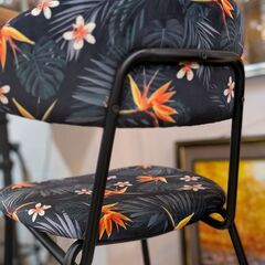 ■ ミキインテリア ■ 引取限定 ■ アウトレット ■ 展示品 ■ 花柄 ■ファブリック■ チェアー ■ 1脚の画像