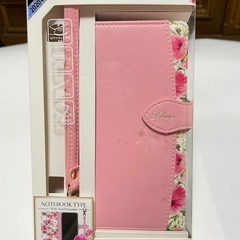 📱新品・未使用・箱入り‼️iPhone12／12Pro用　手帳型ケース　ピンク　花柄📱　の画像