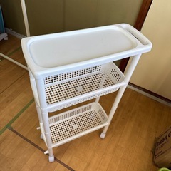 隙間収納　ハンドル付きワゴン　中古の画像