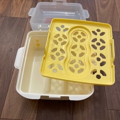電子レンジスチーム消毒の画像