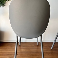 チェア　椅子　3脚セット　グレー　の画像