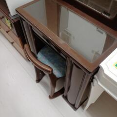 ★値下げいたしました★ドレッサー椅子付　大塚家具　BR　 高さ(H)164cm× 幅(W)70cm× 奥行(D)40cmの画像