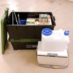 【売約済】キャンプ用品 ボックス 水タンク クーラーボックス グ...