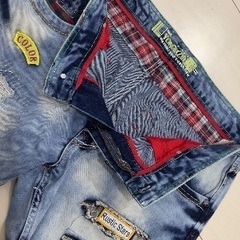 メンズ★クラッシュヴィンテージ デニムパンツ　ジーパンの画像