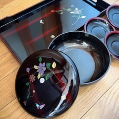 漆器　食器セットの画像