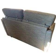 ニトリ NITORI 2人がけソファー グレー ヘッドレスト2つつき