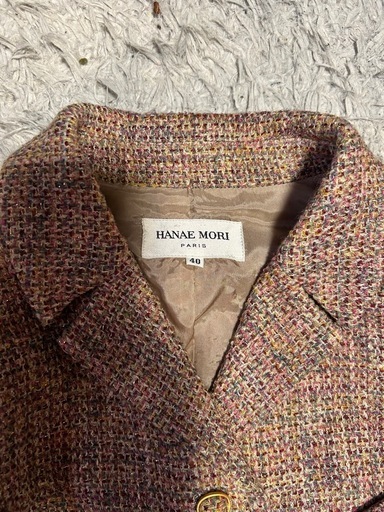 HANAE MORI PARIS ツイードスカートスーツ　40 11 HANAE MORI PARIS ツイードスカートスーツ 40 11 【公式通販】