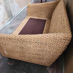 中古アジア風ソファー☆彡わくのみ