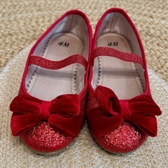 ♡H&M グリッターキッズパンプスシューズ　♡の画像