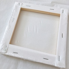 【新品】ミニキャンバス 4個セット 15×15cm 正方形 画材 キャンバスボード 白の画像