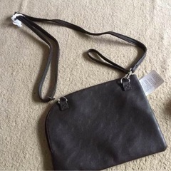 未使用　ハリスツイード✖️しまむら　大・小ポーチセットの画像