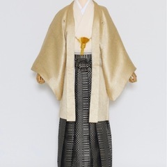 成人羽織袴フルセット 着物 長襦袢 正絹 アンティーク 浴衣 和装 単衣 和服 袷 振袖用 袴の画像