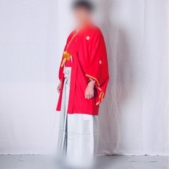 成人羽織袴フルセット 着物 長襦袢 正絹 アンティーク 浴衣 和装 単衣 和服 袷 振袖用 袴の画像