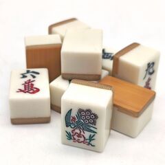 【20250208受付終了・Y売】麻雀牌・背竹牌・手積み・No.230801-68の画像