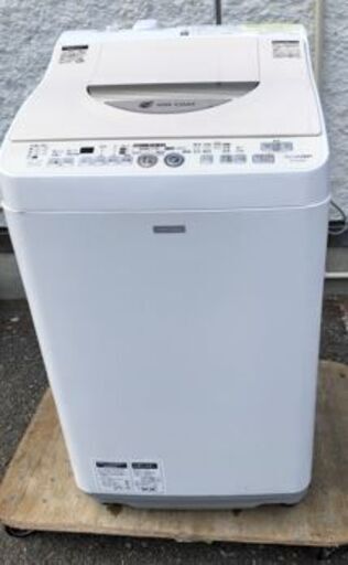 JMS0749）シャープ洗濯乾燥機 ES-TG6NC-C 2014年製 ＜幅：約53cm 奥行：約57cm 高さ：約94cm ＞中古品 【取りに来られる方限定】