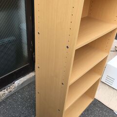 JM19503S)★お値下げ★６段収納棚 幅：約60cm 高さ：約155cm 奥行：約30cm 中古品【取りに来られる方限定】の画像