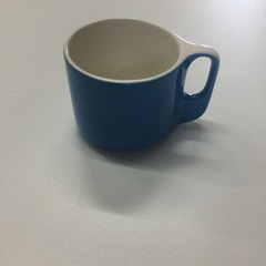 マグカップ　青色　無地