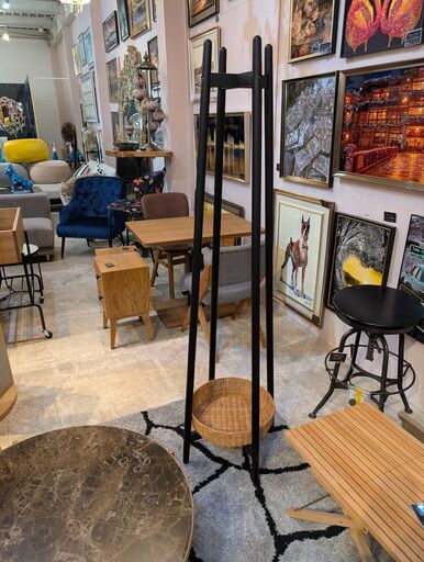 ■ ミキインテリア ■ 引取限定 ■ アウトレット ■ 展示品 ■ ハンガーラック ■ かご付き■ ナチュラルモダン