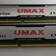 デスクトップ用メモリ DDR3-1333 2GB×4枚 中古品
