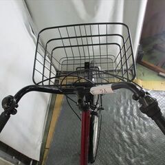 E24　　★限定特価★ 中古自転車 【　27インチ　赤　6段　LEDオートライト 】 入札お待ちしております(*^▽^*)の画像