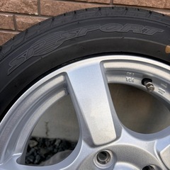14インチアルミタイヤ新車外し4本セットの画像