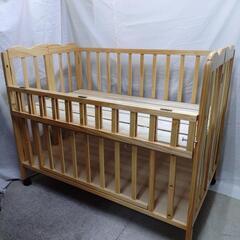 標準サイズ　折りたたみ式ハイタイプベビーベッドの画像