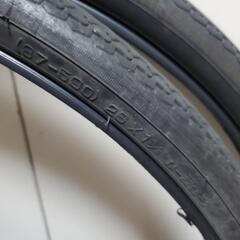 ジャンク扱い　自転車　26インチ　タイヤ　2本の画像