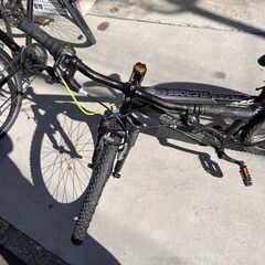 マルキン クロスバイク 26インチ 6段変速 マットブラック グラベルクロス GRAVELCROSS 266 自転車 マウンテンバイクの画像