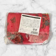 【新品未使用】たかの友梨❤バラ柄保冷バッグ　コスメ柄ポーチ　セット　非売品　おしゃれ　高級感の画像